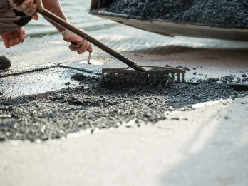Pothole Patching work in progress